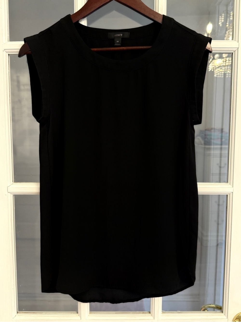 J. CREW Women’s Black Sleeveless Drapey Top Size 00